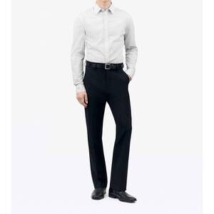 NEW TIGER OF SWEDEN adley pinstriped dress shirt in pure white